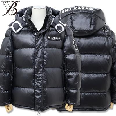 愛國 太郎 BARNI VARNOブラックジャンパー BARNI VARNO バーニヴァーノ ダウンジャケット ジップアップ