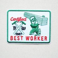 ワッペン BEST WORKER 名前 作り方 BES-001 | ワッペン・雑貨通販ワッペンストア