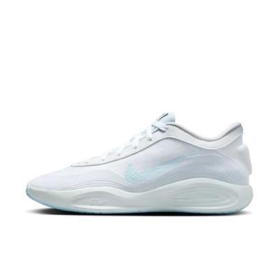 NIKE AIR バスケットボールシューズ ホワイト/ライトブルー バッシュ ナイキ 白 青（バスケットボール用品） | スポーツ の