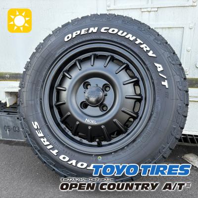 2022年製【未使用】165/80R14　TOYO  OPENCOUNTRY ホワイトレター　軽トラ 軽バン リフトアップ 14インチ タイヤホイールセット S500P S510P DA17V OPEN COUNTRY TOYO オープンカントリー AT3 165/80R14 ホワイトレター