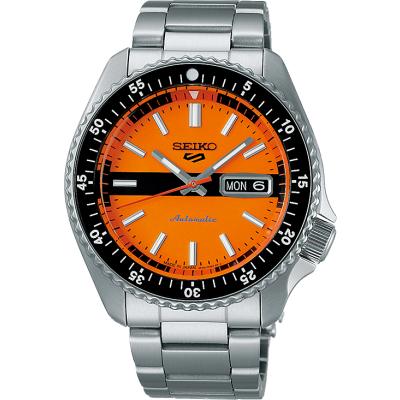 seiko5 sports 4r36（ファッション）（文字盤カラー：オレンジ系）の