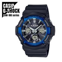 【即納】国内正規品 CASIO カシオ G-SHOCK ジーショック 電波受信 タフソーラー GAW-100B-1A2JF ブルー×ブラック 腕時計 メンズ | WATCH INDEX