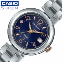 カシオ シーン 腕時計 CASIO SHEEN レディース ネイビー シルバー 時計 SHW-7100TD-2AJF 人気 おすすめ おしゃれ ブランド アウトドア キャンプ スポーツ | 正規腕時計の専門店ウォッチラボ