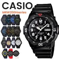 腕時計 メンズ CASIO 100M防水 チープカシオ MRW200H アナログ スポーツモデル 時刻合わせ済み 5年保証