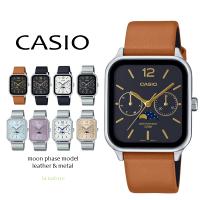 （5年保証）CASIO ムーンフェイズ カレンダー付 腕時計 本革ベルト ブレス MTP-M305L MTP-M305D | la nature