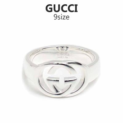 GUCCI グッチ インターロッキングG 2連リング シルバー 表記サイズ8 グッチ GUCCI リング インターロッキングGのおすすめ人気商品一覧 通販
