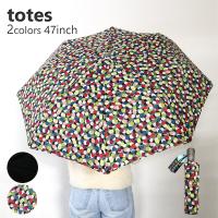 トーツ totes 傘 09732 BLK S17 折り畳み 折りたたみ傘 ドット 水玉 防水 旅行 日除け 晴雨兼用 UV加工 TOTES 柄 高級感 上品 人気