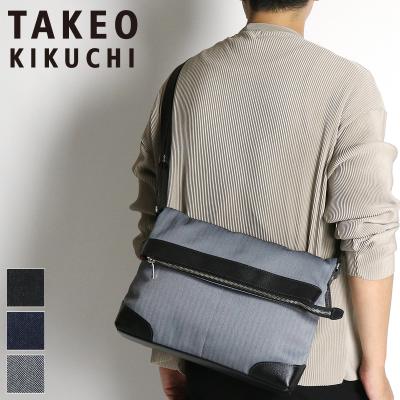 Takeo Kikuchi 撥水ヘリンボーン柄ショルダーバッグ Takeo Kikuchi 撥水ヘリンボーン柄ショルダーバッグ