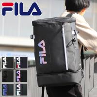 FILA フィラ サイン スクエアリュック デイパック リュックサック バックパック 35L B4 2層 撥水 PC収納 7763 メンズ レディース ジュニア 高校生 中学生 | かばん専門shopウォーターモード