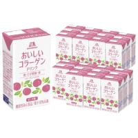 森永製菓 おいしい コラーゲン ドリンク 125ml×24本 [ 美容 コラーゲン 機能性表示食品 脂質ゼロ ] (ピーチ， 24) | West Village