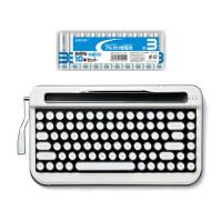AJAX タイプライター風キーボードPENNA(ペナ) Pure White + アルカリ乾電池 単3形10本パックセット PNADWH+HDLR6/1.5V10P /l | WEB-TWOHAN in Yahoo!店