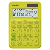 カシオ CASIO カラフル電卓 ミニジャストタイプ ライムグリーン MW-C20C-YG-N | webby shop