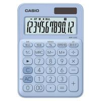 カシオ CASIO カラフル電卓 ミニジャストタイプ ペールブルー MW-C20C-LB-N | webby shop