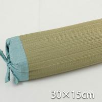 メーカー直送 イケヒコ 枕 まくら い草 高さが調整できる さらさら 消臭 シンプル 無地 角枕 約30×15cm ブルー | webby shop