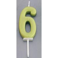 カメヤマ ナンバーキャンドルパステル 6番 | webby shop