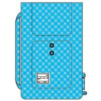 ナカバヤシ 防災ずきん チェック柄 ブルー BZ-102B | webby shop