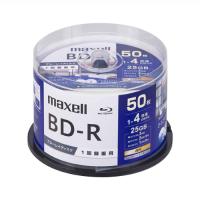 マクセル maxell 録画用 ブルーレイディスク BD-R ひろびろワイドレーベルディスク 1~4倍速対応 50枚 BRV25WPG.50SP☆★ | webby shop