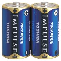 東芝 アルカリ電池 インパルス 単1 2本パック LR20H 2KP | webby shop