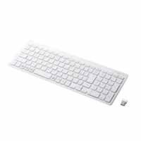 エレコム ワイヤレスキーボード 無線 パンタグラフ 薄型 コンパクト PS5 ホワイト TK-FDP099TWH | webby shop