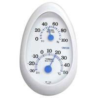 CRECER 温湿度計 tamago ホワイト CR-133W | webby shop
