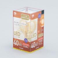 アイリスオーヤマ フィラメントLED電球 琥珀調 キャンドル色 40形 485lm LDA4C-G-FK | webby shop