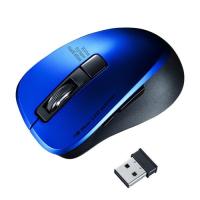 サンワサプライ 静音ワイヤレスブルーLEDマウス 5ボタン ブルー MA-WBL153BL | webby shop