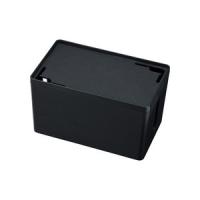 サンワサプライ ケーブル＆タップ収納ボックス（Sサイズ・ブラック）　CB-BOXP1BKN2 | webby shop