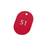 オープン工業 スチロール番号札 25枚入 大 赤 BF-50-RD | webby shop