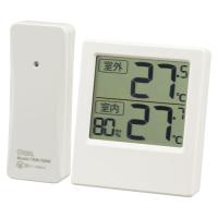 オーム電機 室外の気温が分かる温湿度計 TEM-701-W | webby shop