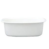 野田琺瑯 White Series 楕円型洗い桶 WA-O | webby shop
