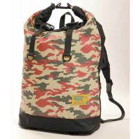 DEGNER デグナー マルチプルレインバッグ カラー：レッド／カモ リュックサック・ナップザック バッグ | ウェビック2号店