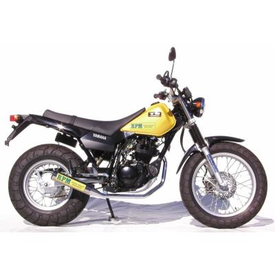 ヤマハTW200社外マフラーモトショップ五郎TW225 プリティー YAMAHA TW200 TW225 ショート管 70π 黒 マフラー