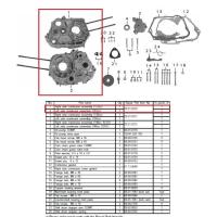 SP武川 SP武川:SPタケガワ 【補修用パーツ】左右クランクケースアセンブリ（123cc） モンキー HONDA ホンダ | ウェビック1号店