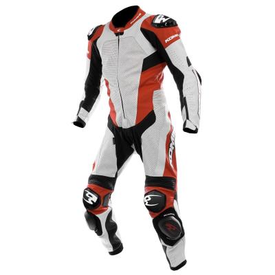 バイク　ツナギ　コミネ コミネ KOMINE バイク用 春夏 牛革 パンチング CEプロテクター 2