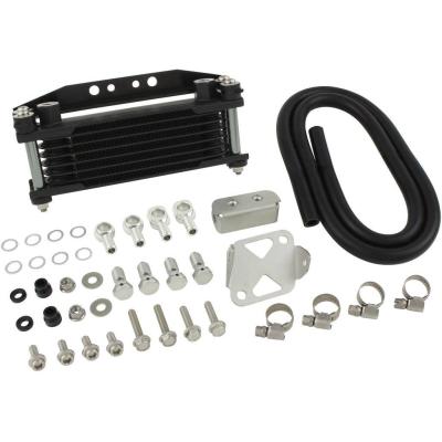 絶版 シグナスX 用 KN企画製削り出しパネル付き オイルクーラー ホースセット シグナスx オイルクーラー（バイク用オイルクーラー）｜冷却系パーツ