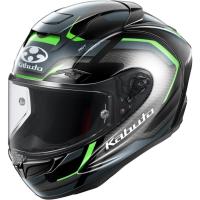 OGK KABUTO オージーケーカブト F-17 ZESTAL［エフイチナナ ゼスタル ブラックグリーン］ヘルメット サイズ：XL(61-62cm) フルフェイスヘルメット ヘルメット | ウェビック1号店