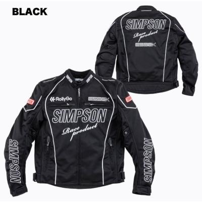 美品　SIMSON メッシュジャケット 3L SIMSON メッシュバイクジャケット ブラック 3L