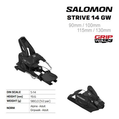 Salomon STH14 ビンディング 黒　ブレーキ幅130 Salomon STH14 ビンディング 黒 ブレーキ幅130 STRIVE 12