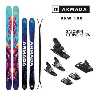 ARMADA ARW 100 スキー板 salomon STRIVE 14 GRIPWALKビンディングセット
