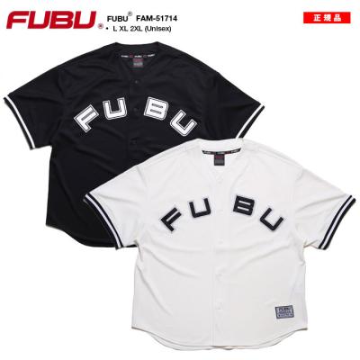 FUBU ゲームシャツ bboy hiphopフブ 2XL 美品 新作】【FUBU／フブ・オリジナルゲームシャツ（ブラック
