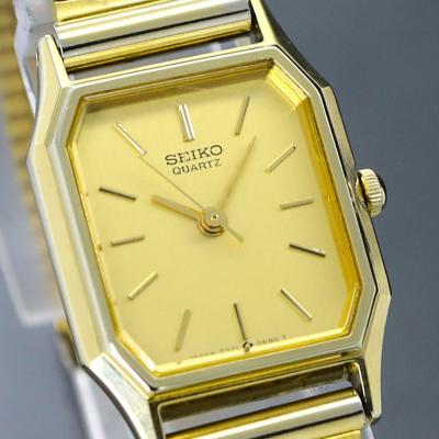 新品電池　SEIKO　7321-5240　ゴールド オクタゴン レディース Yahoo!オークション -「seiko 7321」の落札相場・落札価格