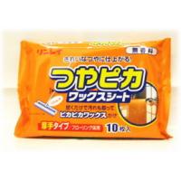 つやピカワックスシート　無香料　厚手タイプ　フローリング床用　各社共通サイズ　(10枚入) | ドラッグストアウェルネス