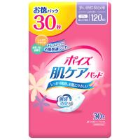 日本製紙 クレシア ポイズ 肌ケアパッド レギュラー 多い時も安心用 120cc 27cm お徳パック (30枚入) 備蓄　【医療費控除対象品】 | ドラッグストアウェルネス