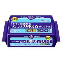 日本製紙　クレシア　アクティ　トイレに流せる　たっぷり使えるおしりふき　(100枚) | ドラッグストアウェルネス