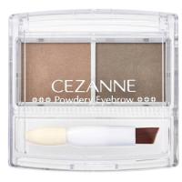 セザンヌ化粧品 パウダリーアイブロウ ソフトブラウン P1 (2.0g) 2色 チップ＆ブラシ付き CEZANNE | ドラッグストアウェルネス