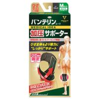 興和 バンテリンコーワ 加圧サポーター ひざ専用 固定タイプ ふつう Mサイズ ブラック (1枚) 膝用サポーター | ドラッグストアウェルネス