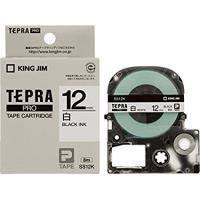 テプラPRO テープカートリッジ SS12K 白地黒文字 12mm キングジム | West-Side