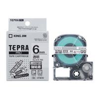 テプラPRO テープカートリッジ ST6KW 強粘着 透明ラベル黒文字 6mm キングジム | West-Side