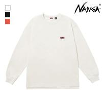 NANGA ナンガ エコ エコハイブリッド ボックスロゴ エンブロイダリー ロングスリーブティー ECO HYBRID BOX LOGO EMBROIDERY L/S TEE NW2411-1G803-A | WHATNOT