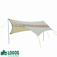 ロゴス テント タープ キャンプ logos リビングスペース 連結 簡単装着 持ち運び コンパクト ツーリング 日よけ 難燃 ナバホTepee ブリッジヘキサ-AE | WHATNOT